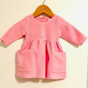 Zutano Cozie Fleece Dress Pink 6 Months
